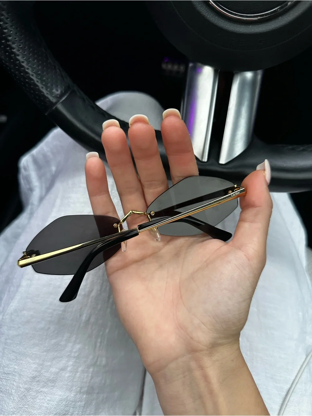 Cartier Black Gold Sungglasses